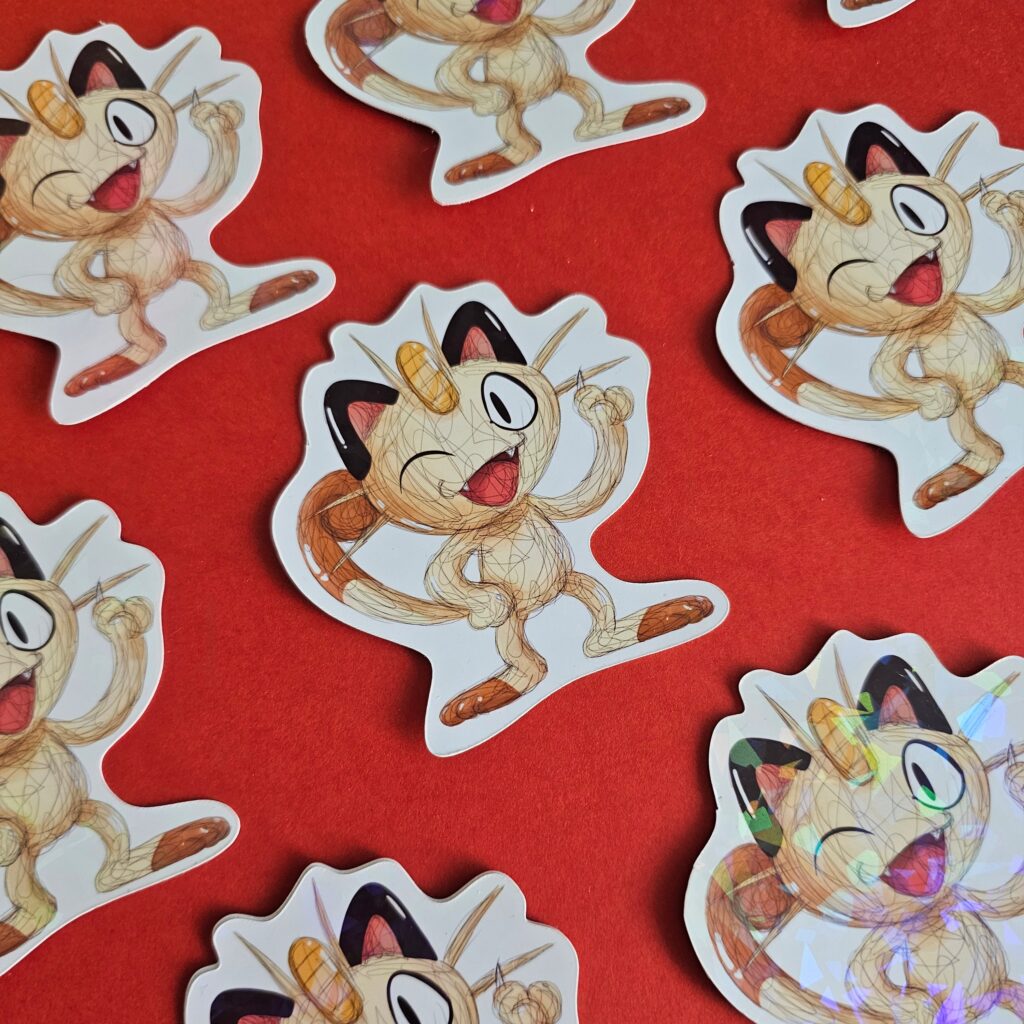 Adesivo Holográfico Pokémon