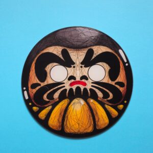 Placa de Acrílico Daruma Preto