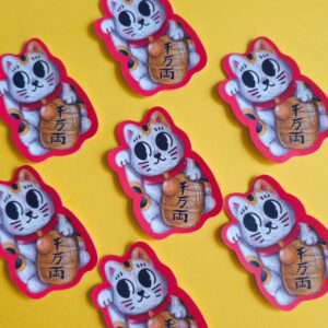 Adesivo Vinil Maneki Neko