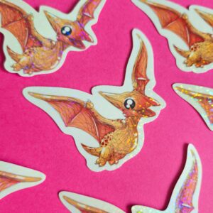 Adesivo Holográfico Pterodáctilo
