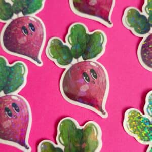 Adesivo Holográfico Rabanete