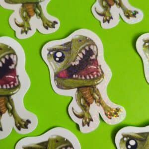 Adesivo Holográfico T-Rex