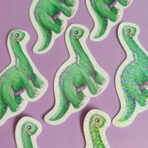 Adesivo Holográfico Diplodoco