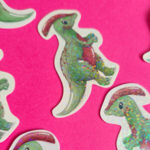 Adesivo Holográfico Parassaurolofo