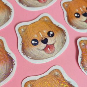 Adesivo Holográfico Spitz Caramelo