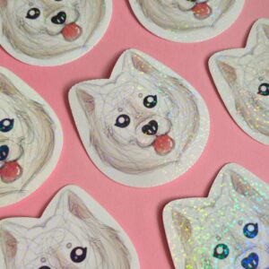 Adesivo Holográfico Samoieda