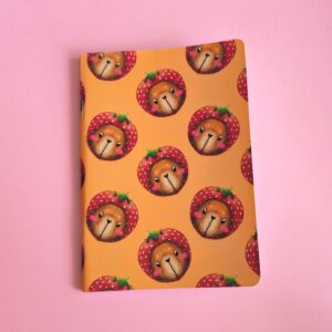 Caderninho Capivara Morango