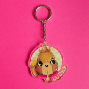 Chaveiro Acrílico Lucky Capivara