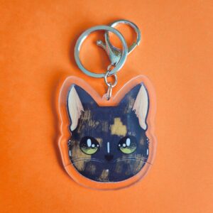 Chaveiro Acrílico Gatinho Escaminha