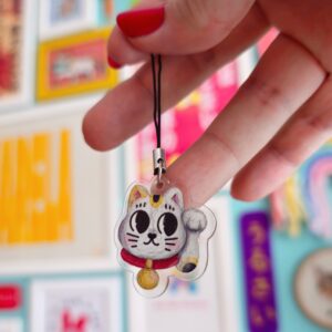 Pingente Maneki Neko
